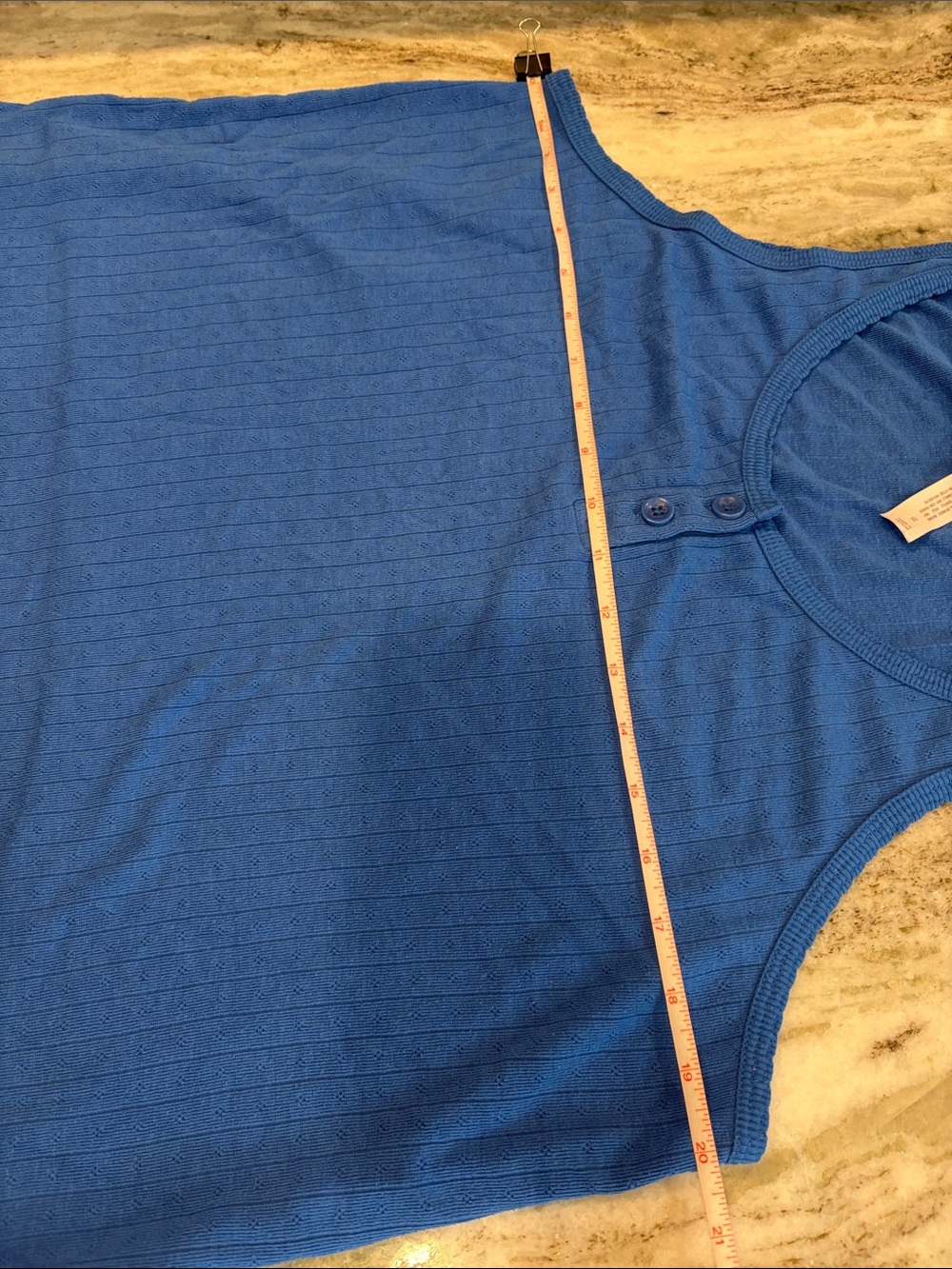 Auden Blue Pajama Tank Top and Shorts Set Size 1X - Picture 8 of 16
